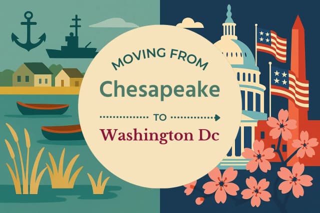 Moving from Chesapeake to Washington DC