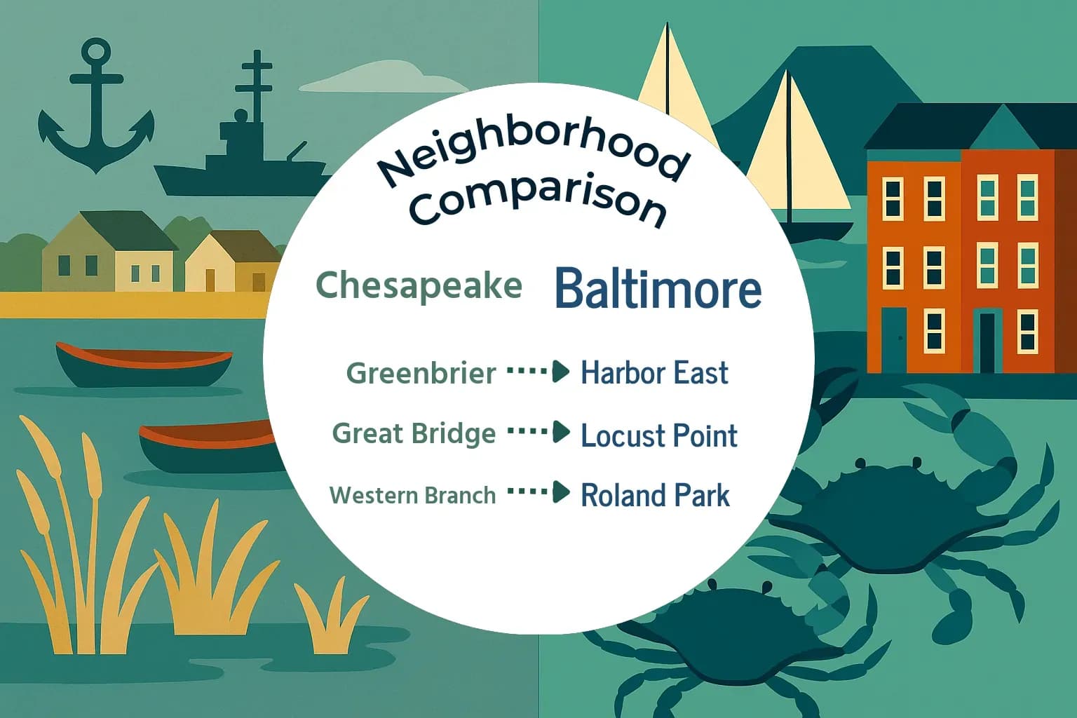 Chesapeake vs Baltimore Neighborhood Comparison