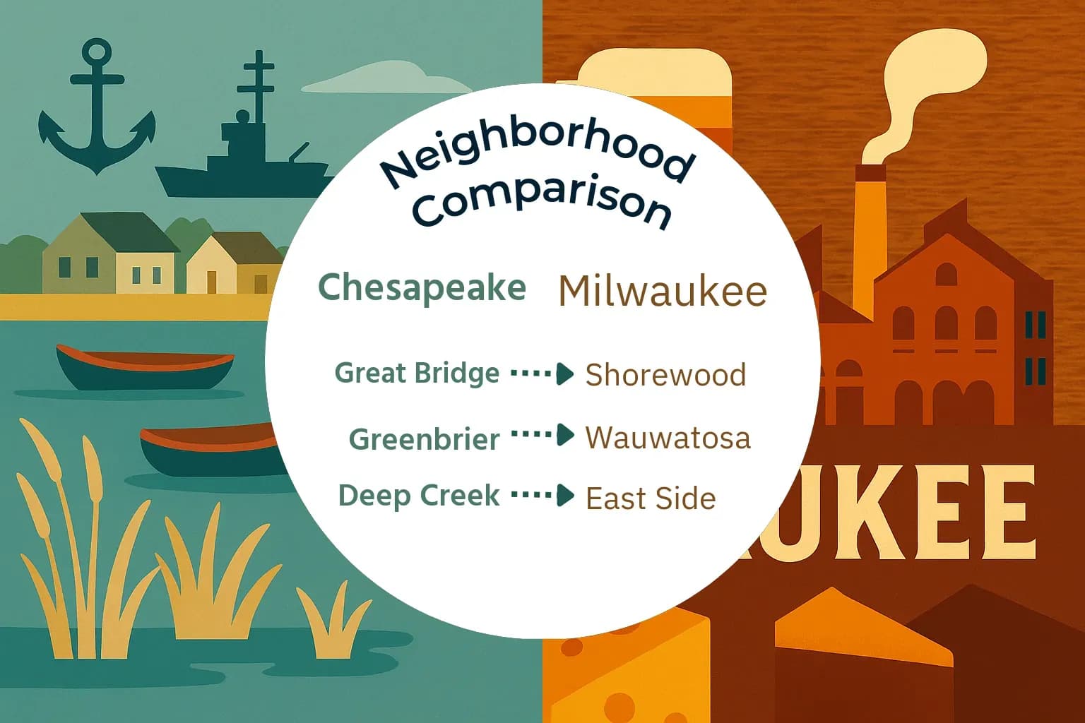 Chesapeake vs Milwaukee Neighborhood Comparison