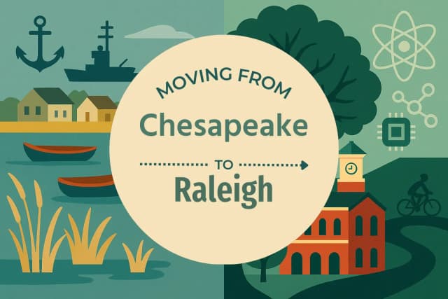Moving from Chesapeake to Raleigh