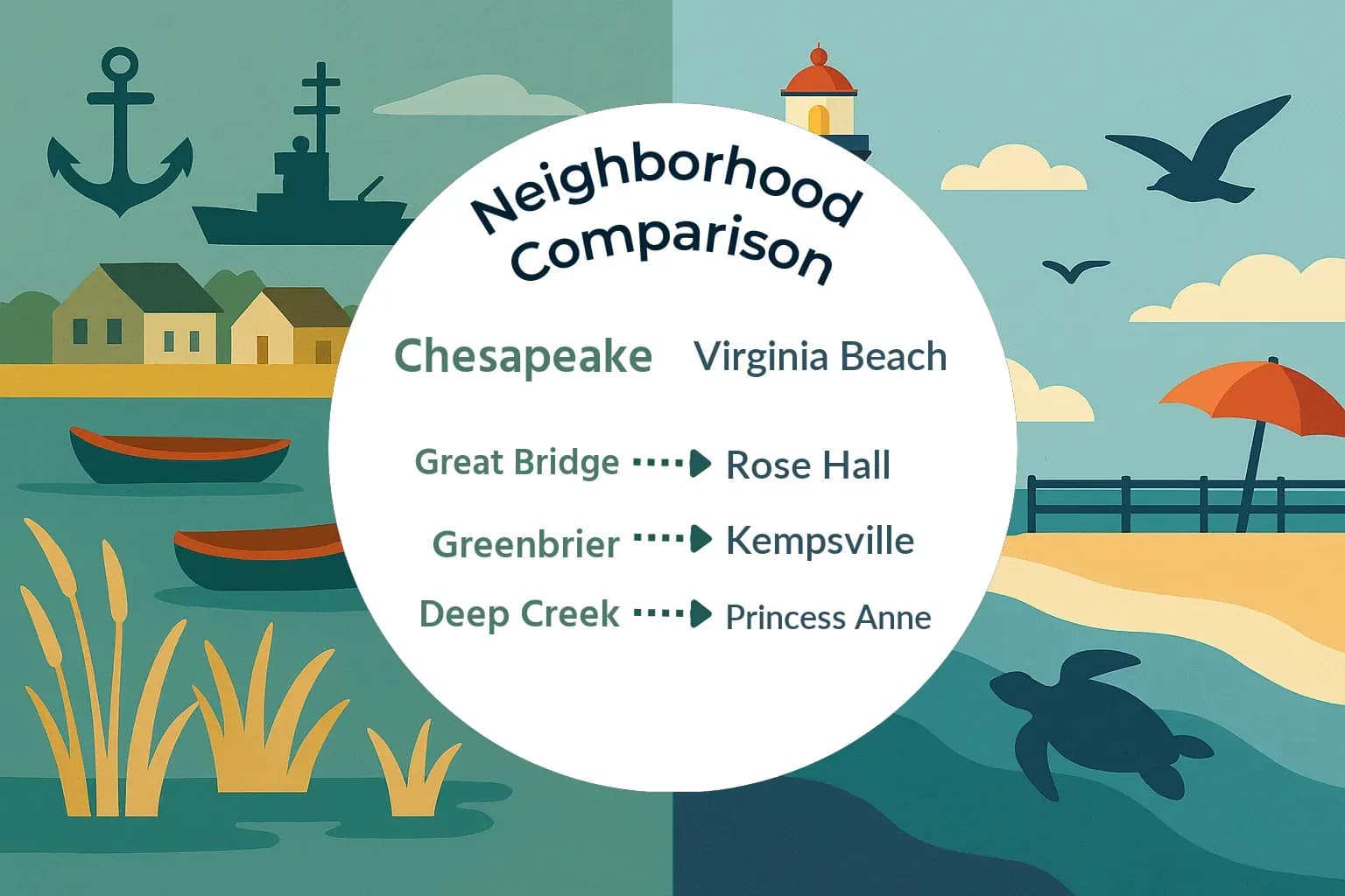 Chesapeake vs Virginia Beach Neighborhood Comparison
