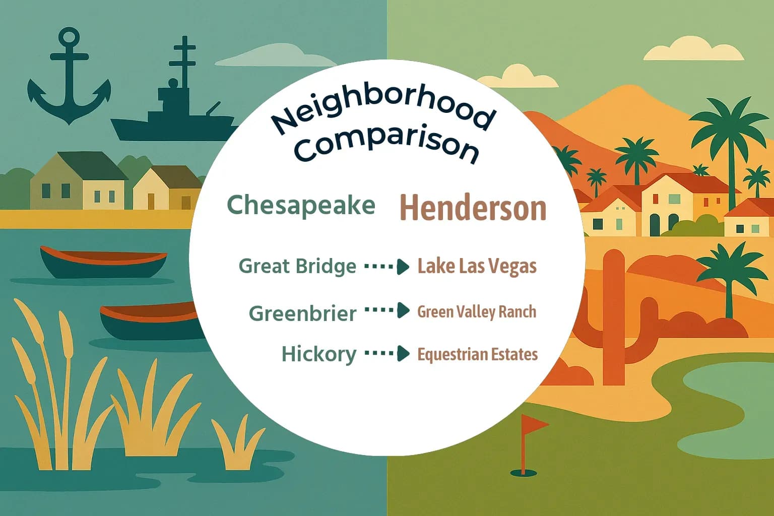 Chesapeake vs Henderson Neighborhood Comparison