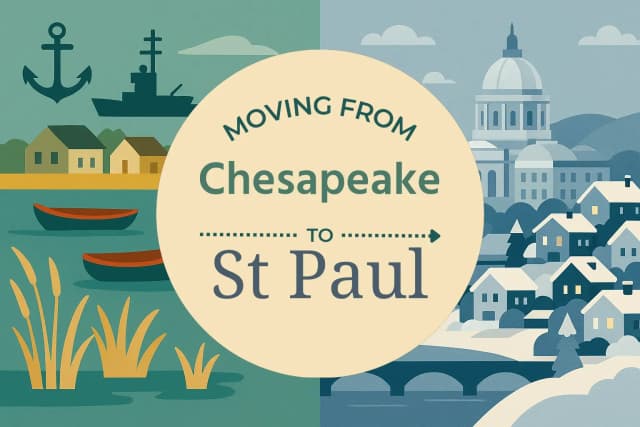 Moving from Chesapeake to St. Paul