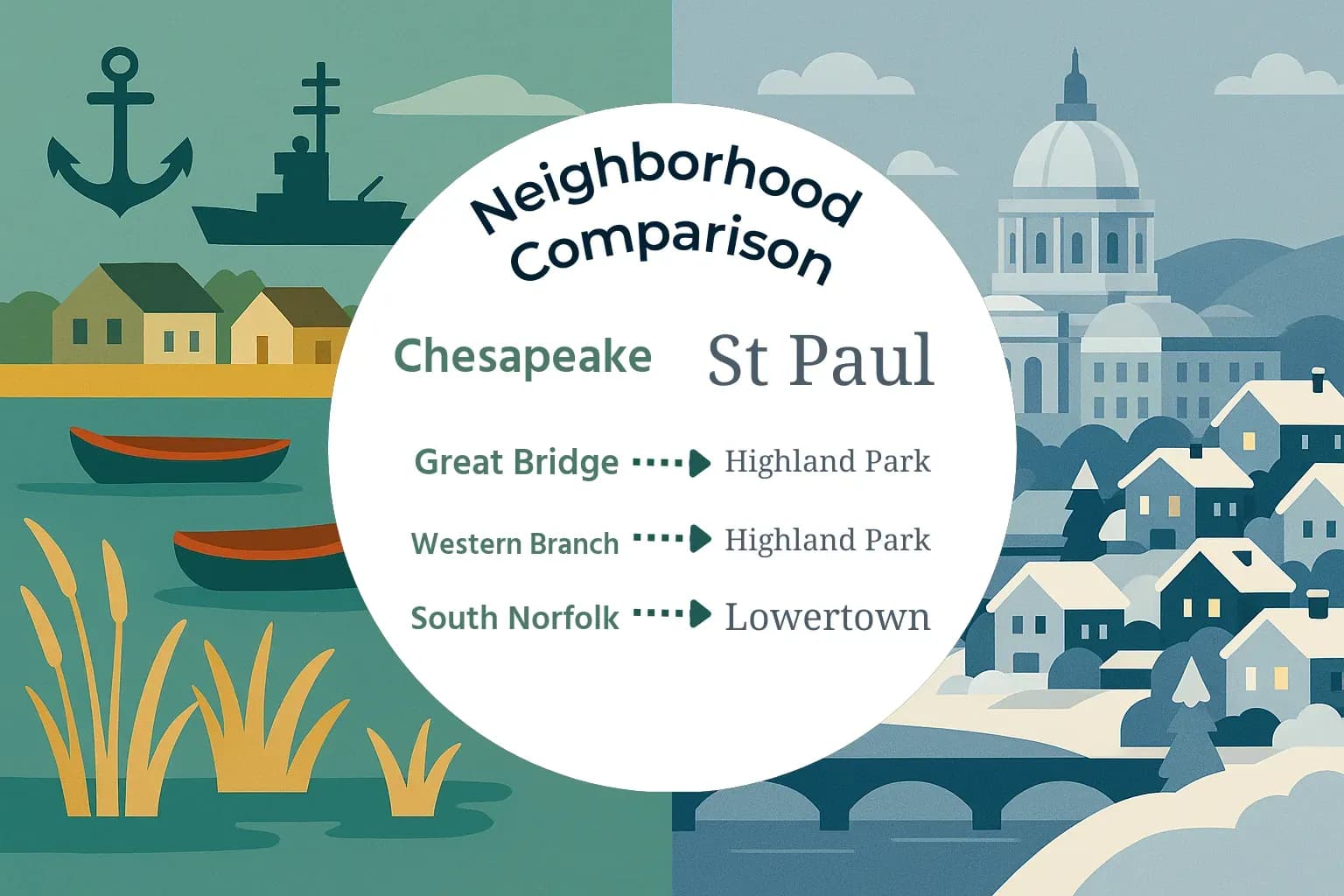 Chesapeake vs St. Paul Neighborhood Comparison