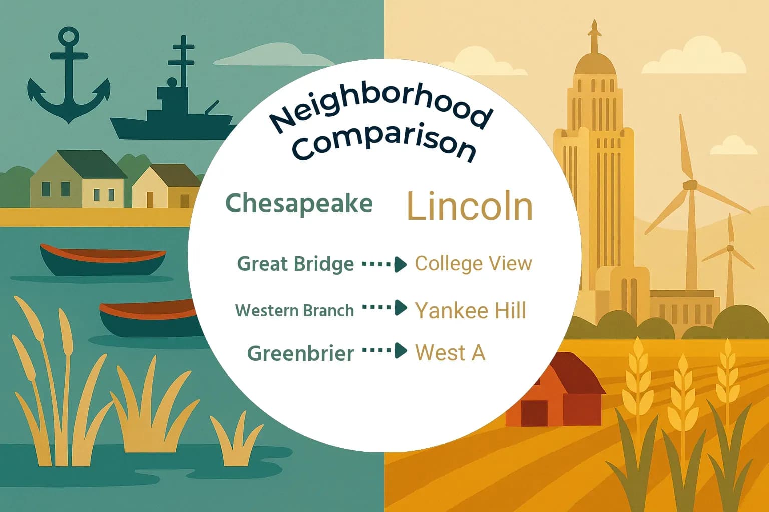 Chesapeake vs Lincoln Neighborhood Comparison
