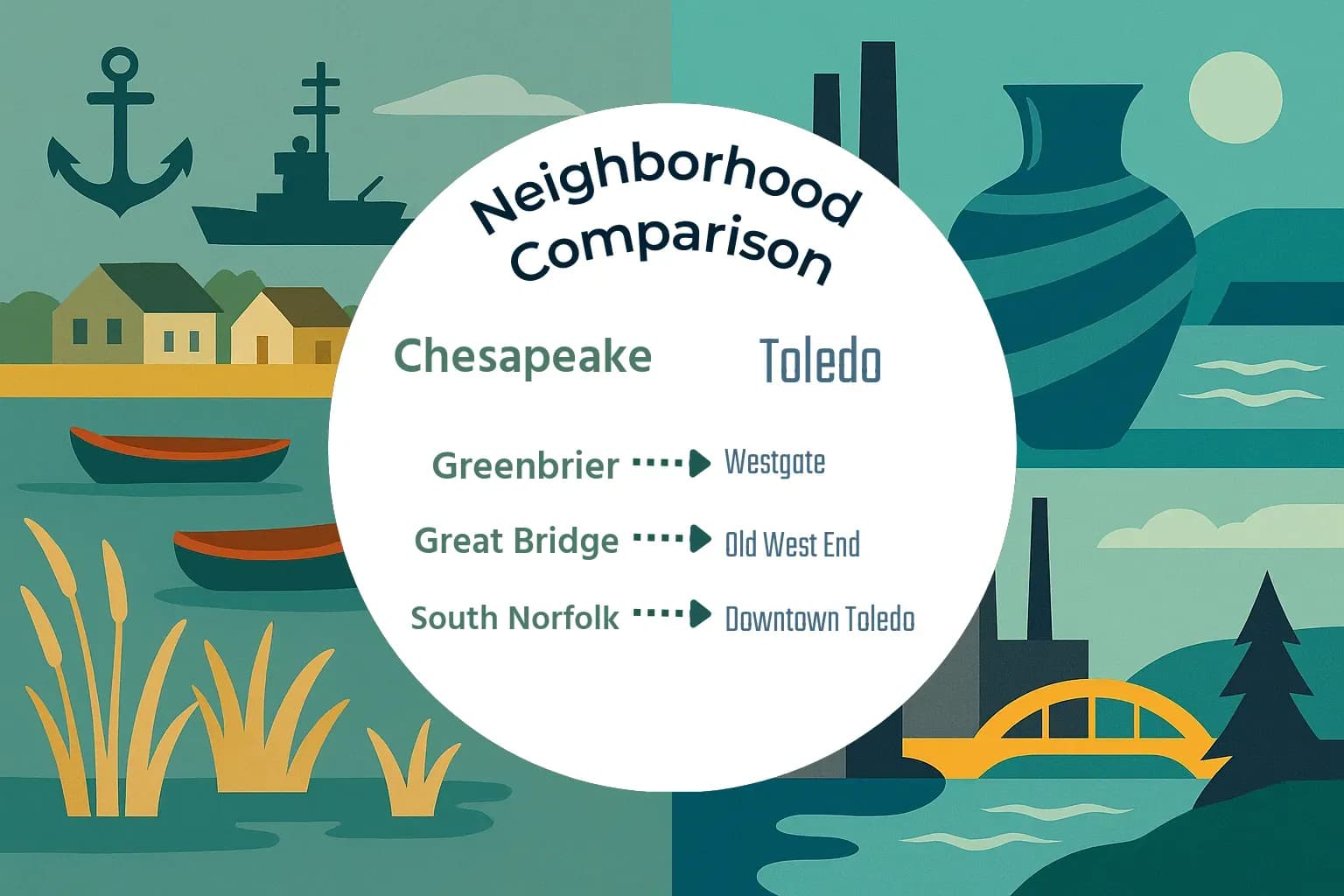 Chesapeake vs Toledo Neighborhood Comparison