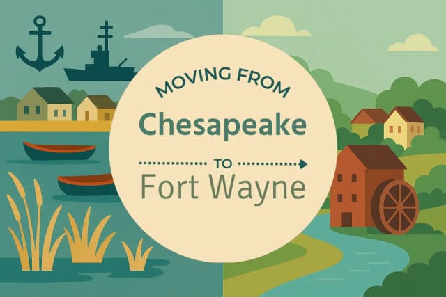 Moving from Chesapeake to Fort Wayne