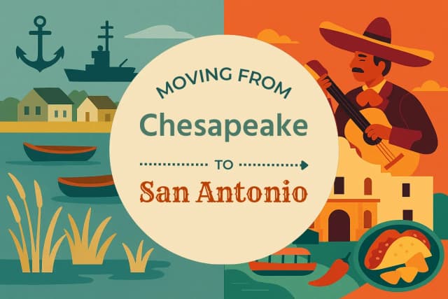 Moving from Chesapeake to San Antonio