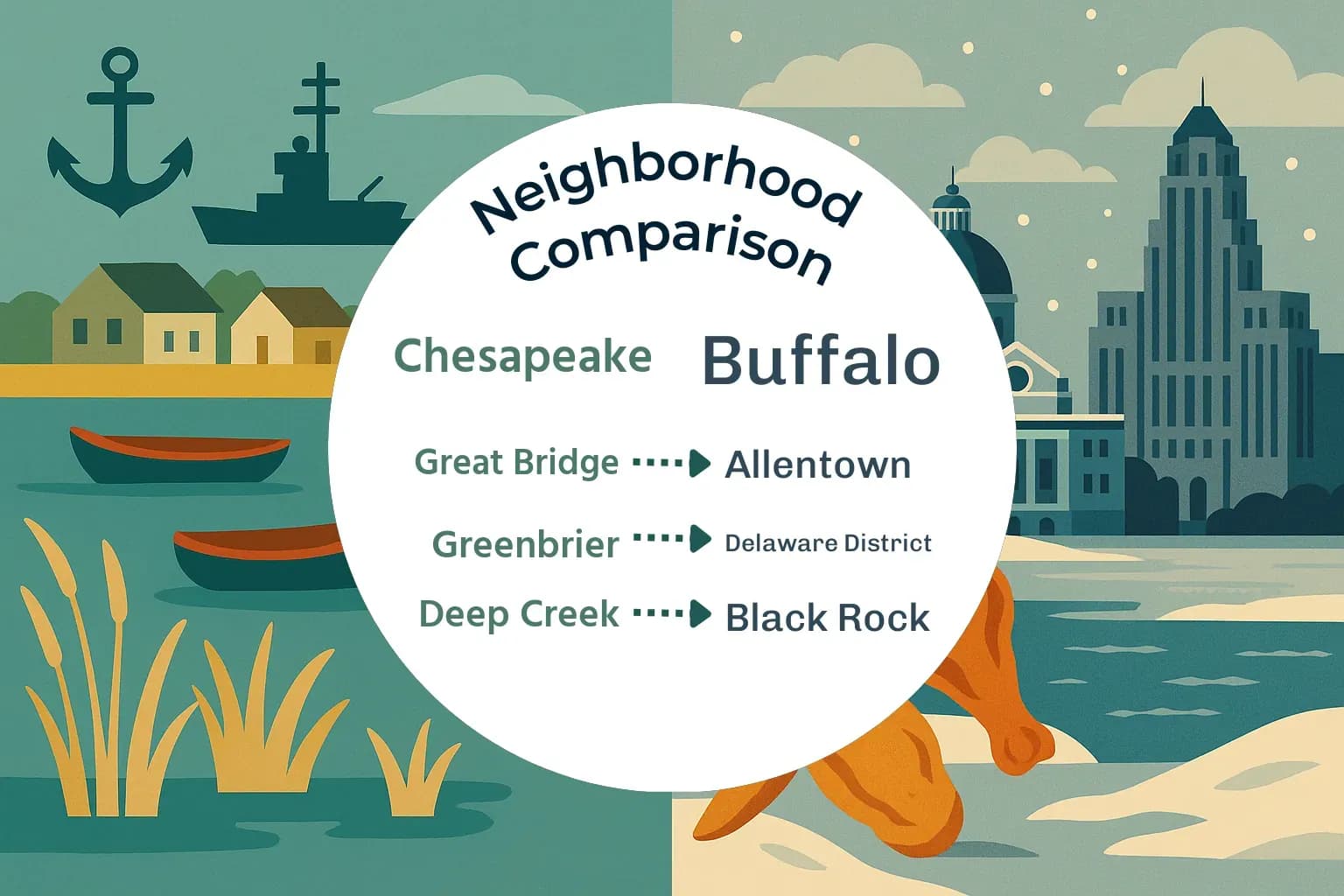 Chesapeake vs Buffalo Neighborhood Comparison