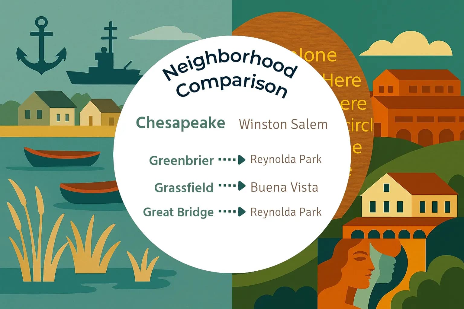 Chesapeake vs Winston Salem Neighborhood Comparison