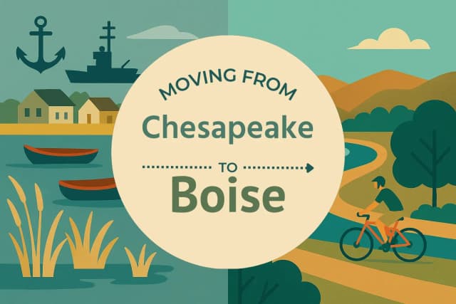 Moving from Chesapeake to Boise