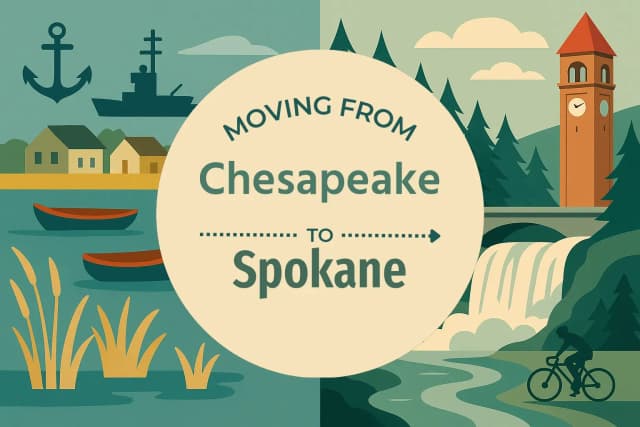 Moving from Chesapeake to Spokane