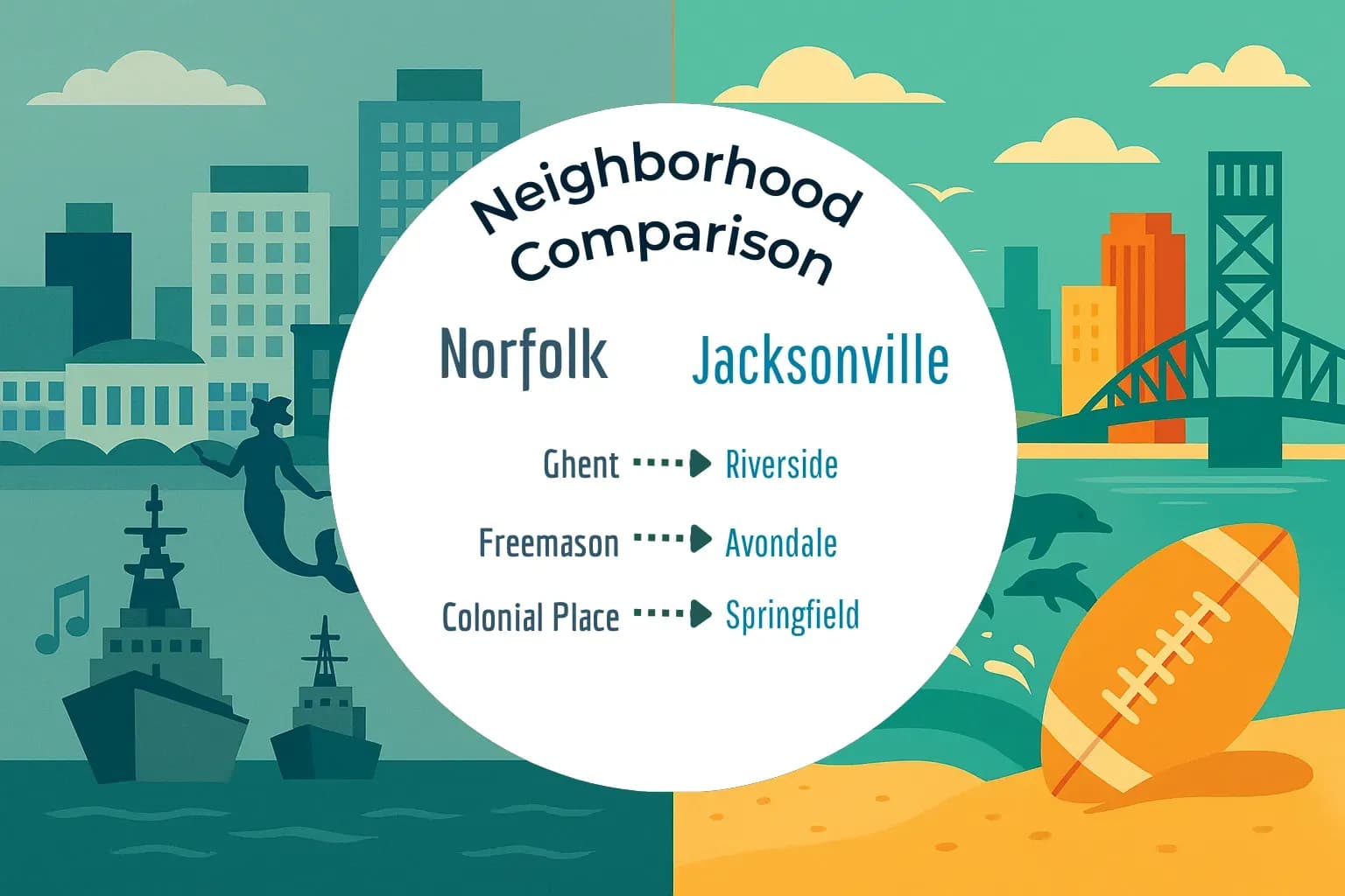 Norfolk vs Jacksonville Neighborhood Comparison