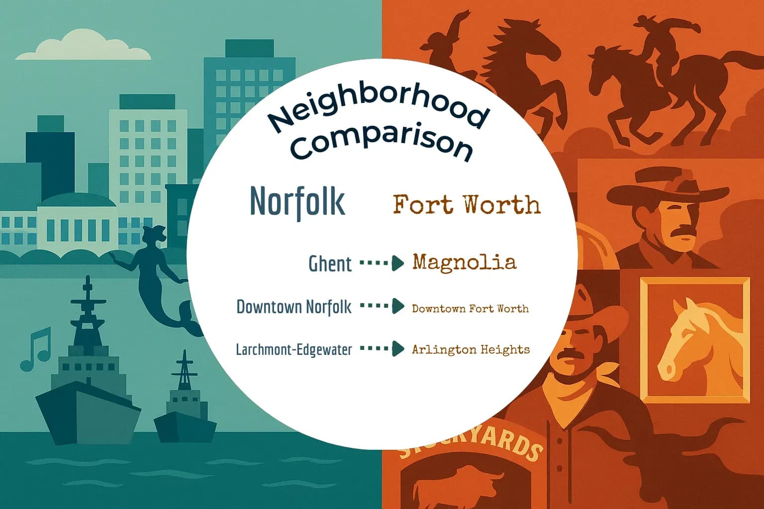 Norfolk vs Fort Worth Neighborhood Comparison