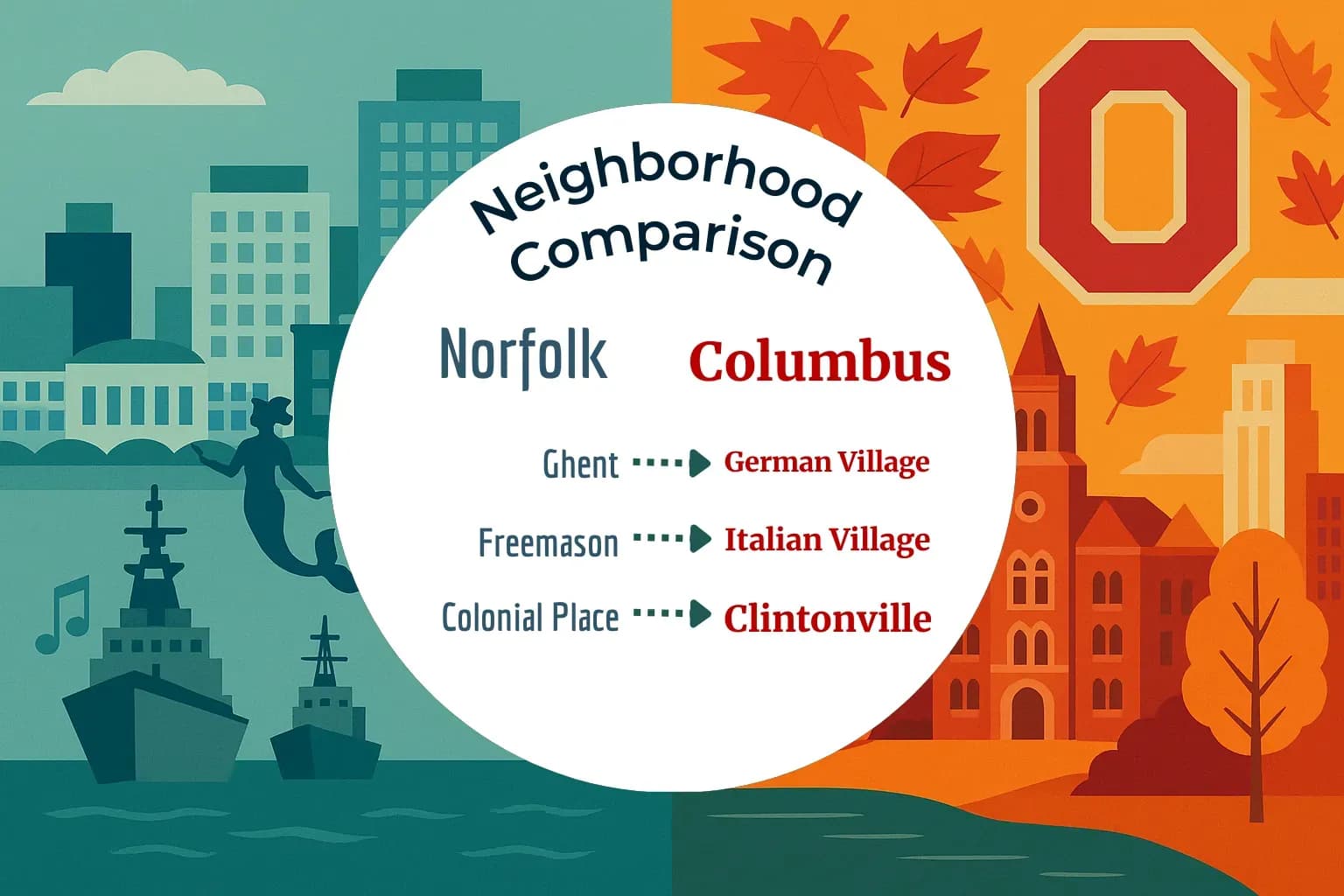 Norfolk vs Columbus Neighborhood Comparison