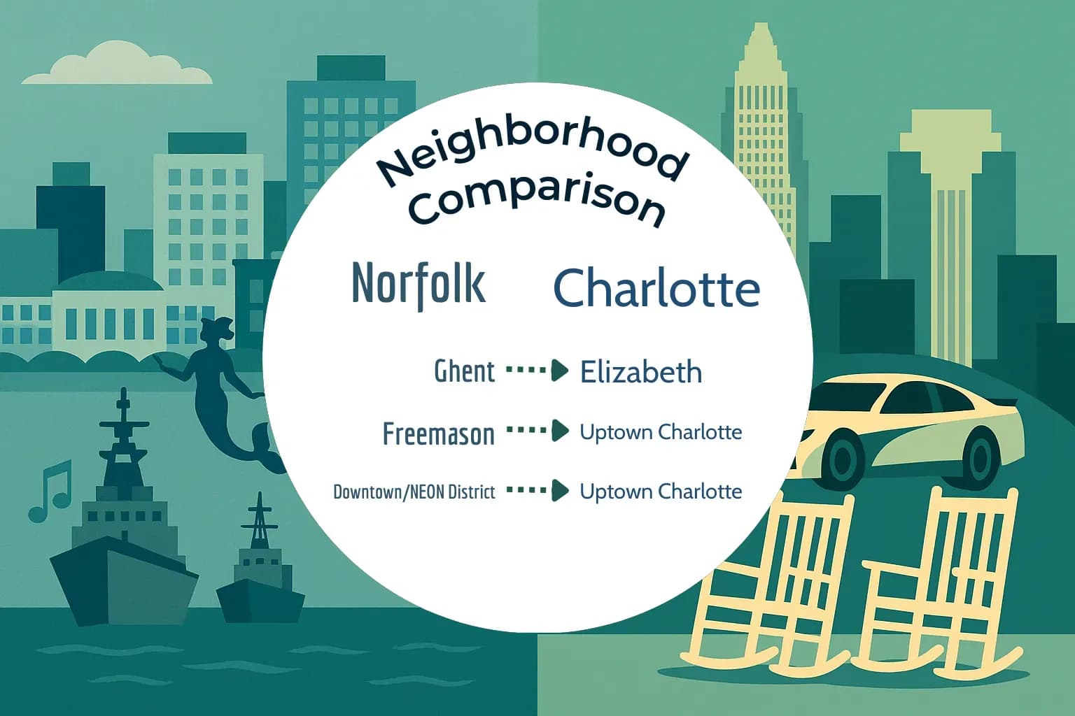 Norfolk vs Charlotte Neighborhood Comparison