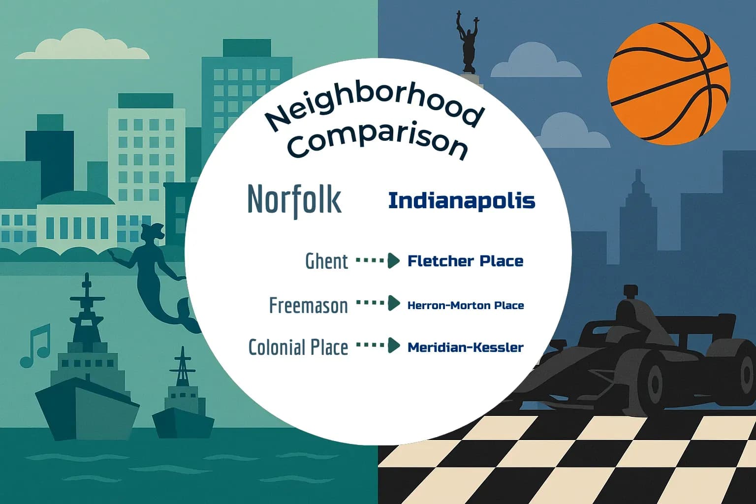 Norfolk vs Indianapolis Neighborhood Comparison