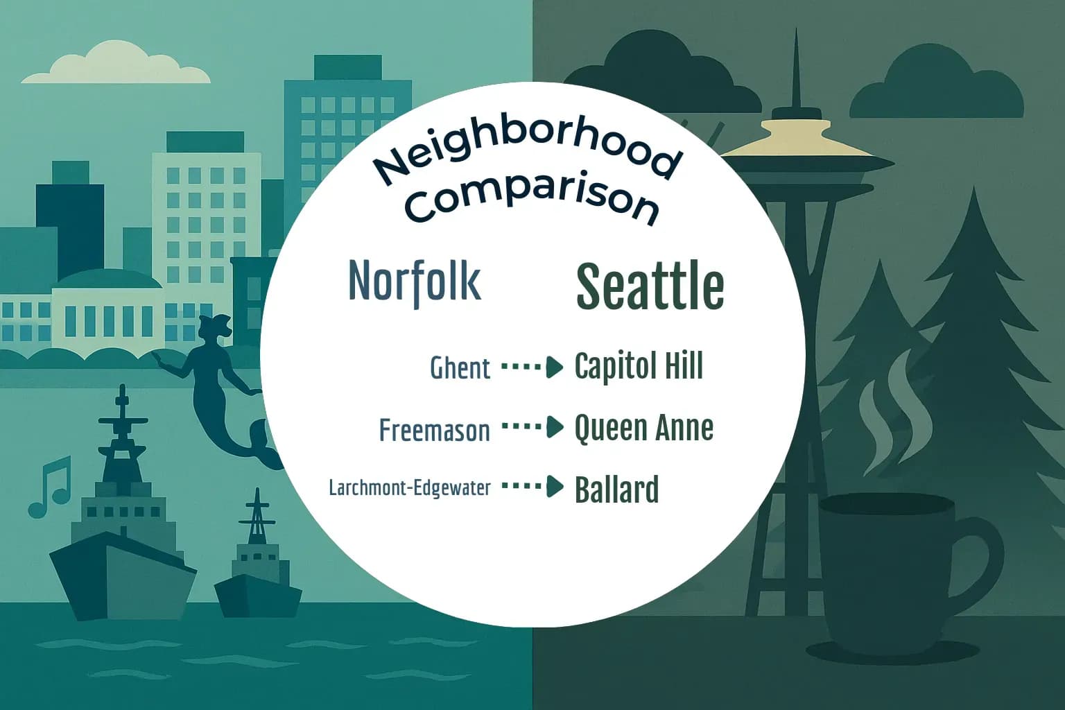 Norfolk vs Seattle Neighborhood Comparison