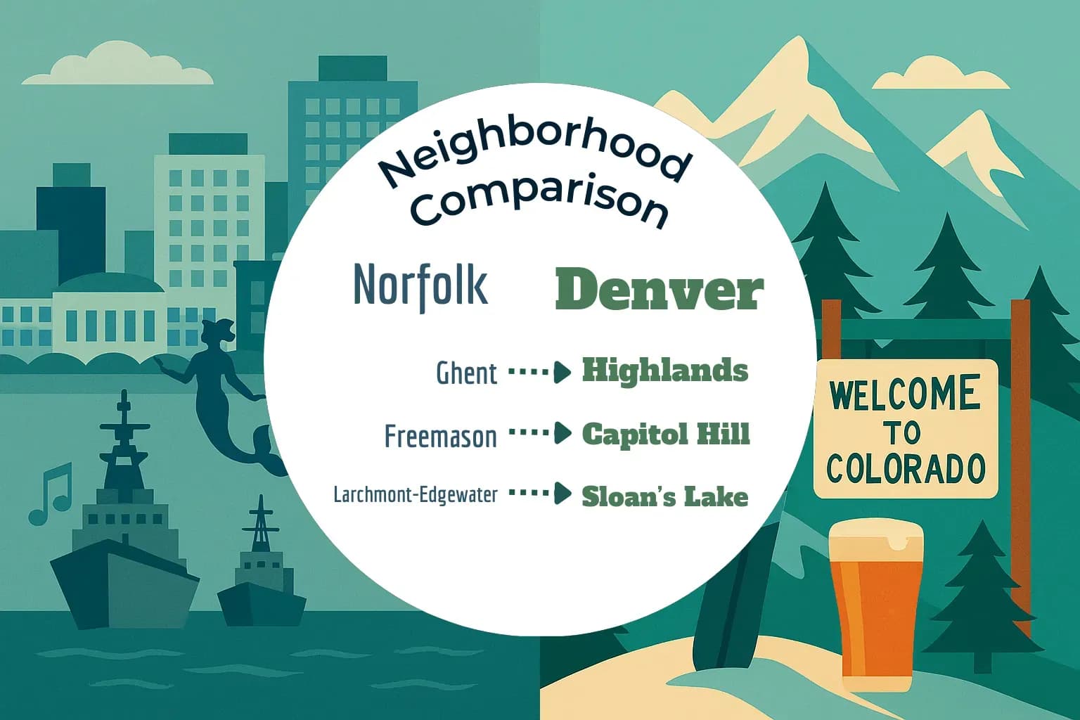 Norfolk vs Denver Neighborhood Comparison