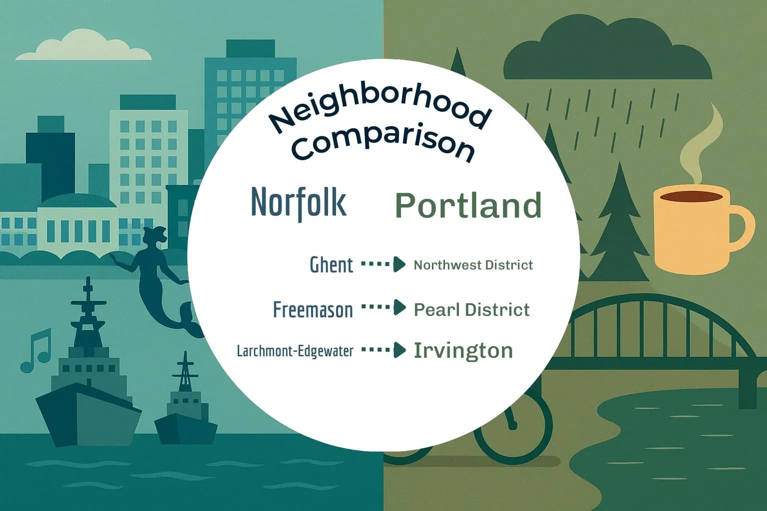 Norfolk vs Portland Neighborhood Comparison