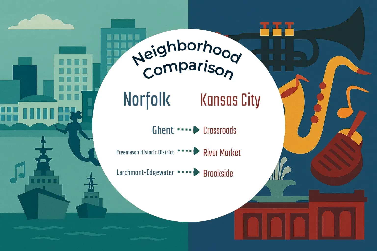 Norfolk vs Kansas City Neighborhood Comparison