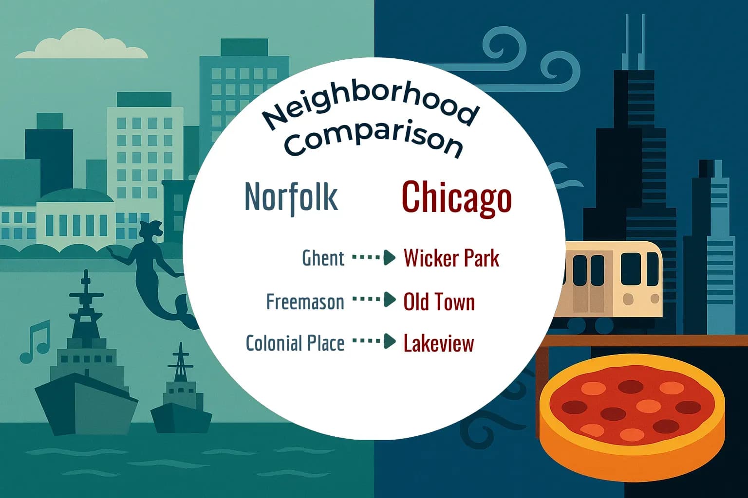 Norfolk vs Chicago Neighborhood Comparison
