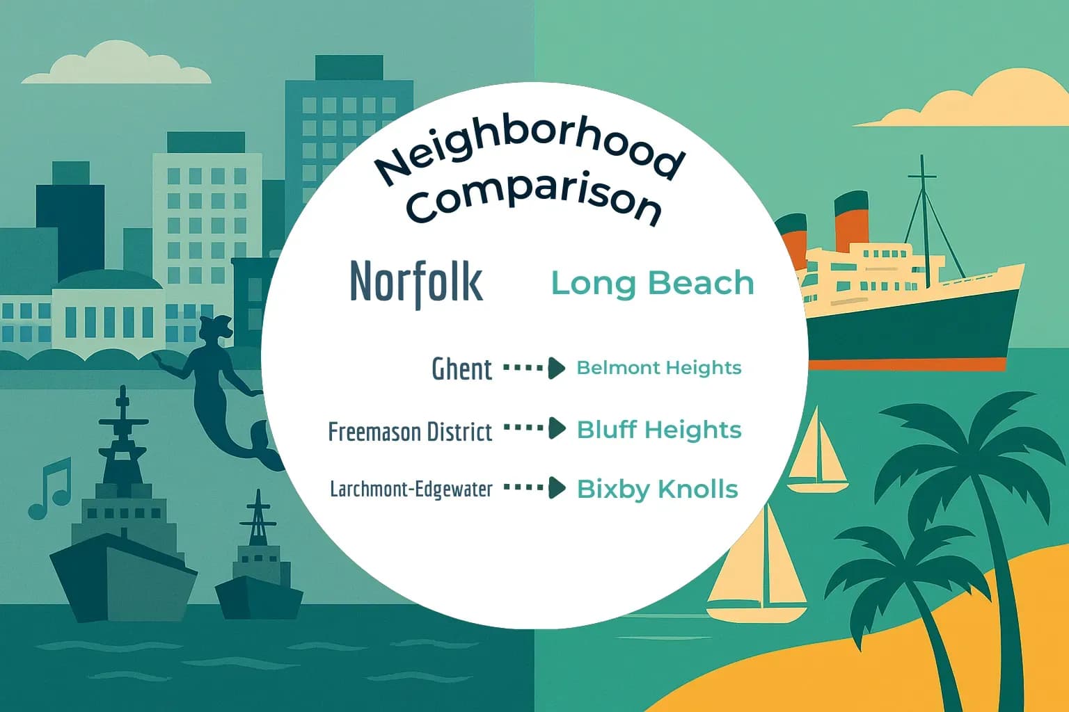 Norfolk vs Long Beach Neighborhood Comparison