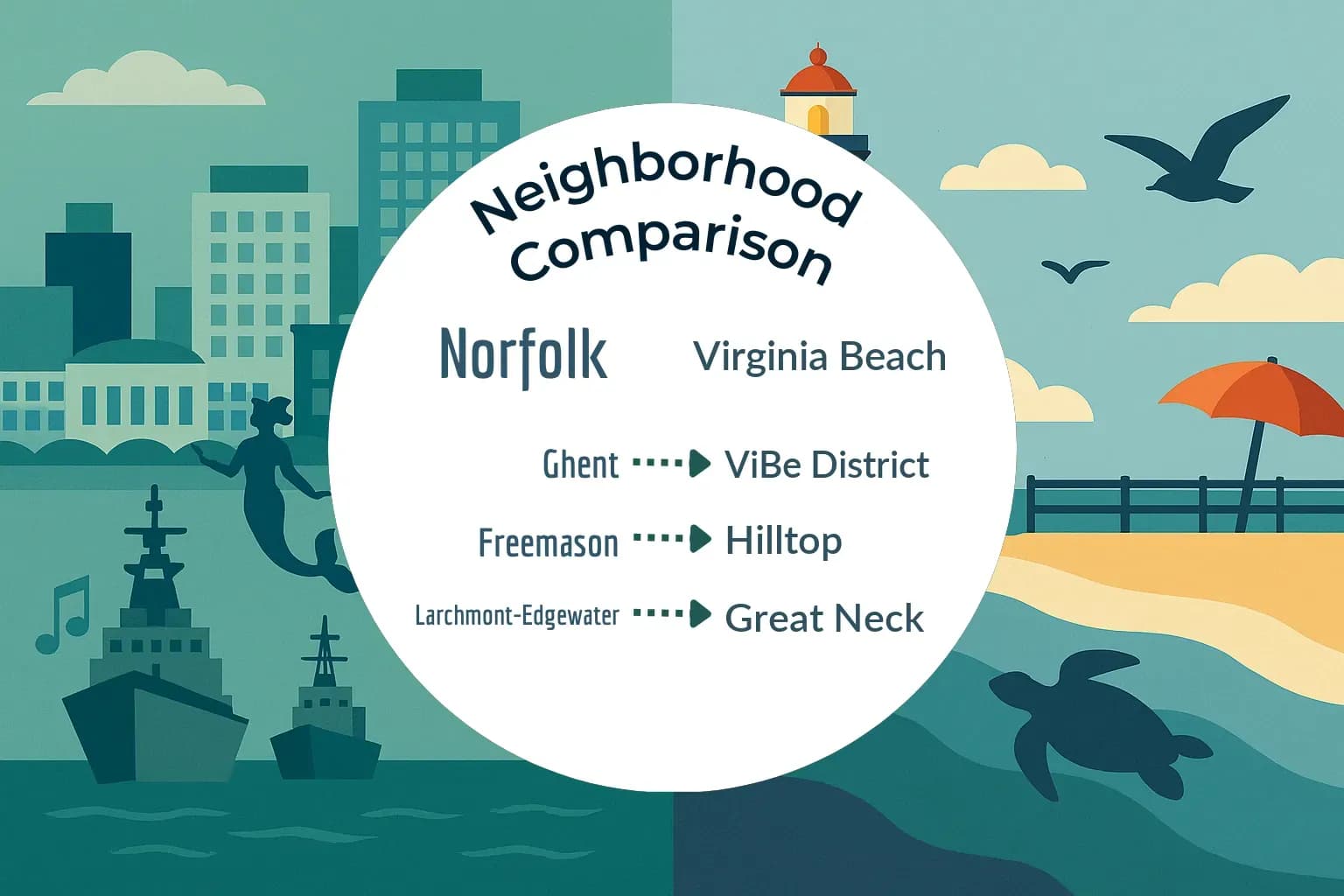 Norfolk vs Virginia Beach Neighborhood Comparison