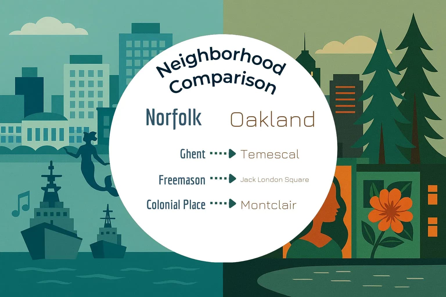 Norfolk vs Oakland Neighborhood Comparison