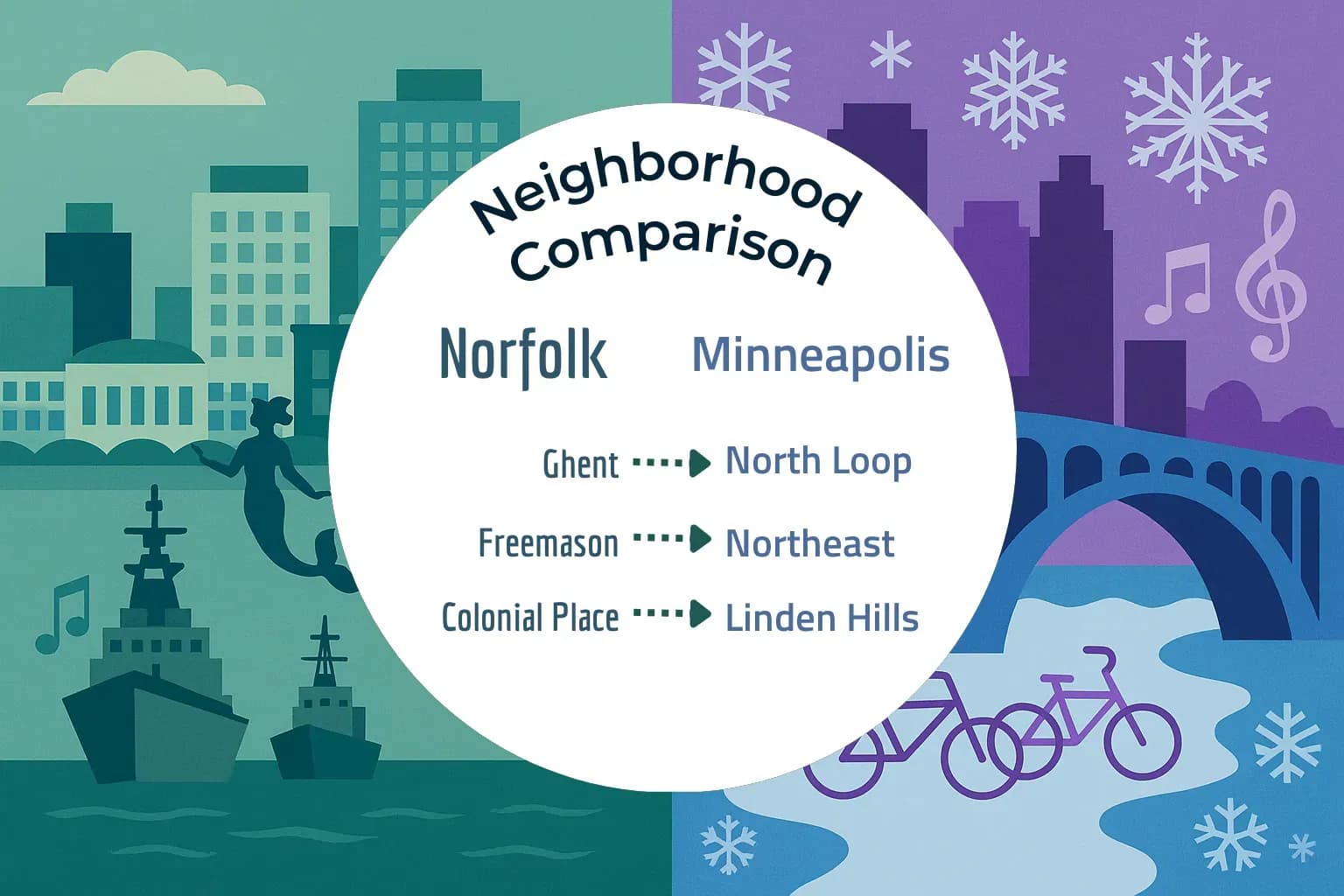 Norfolk vs Minneapolis Neighborhood Comparison
