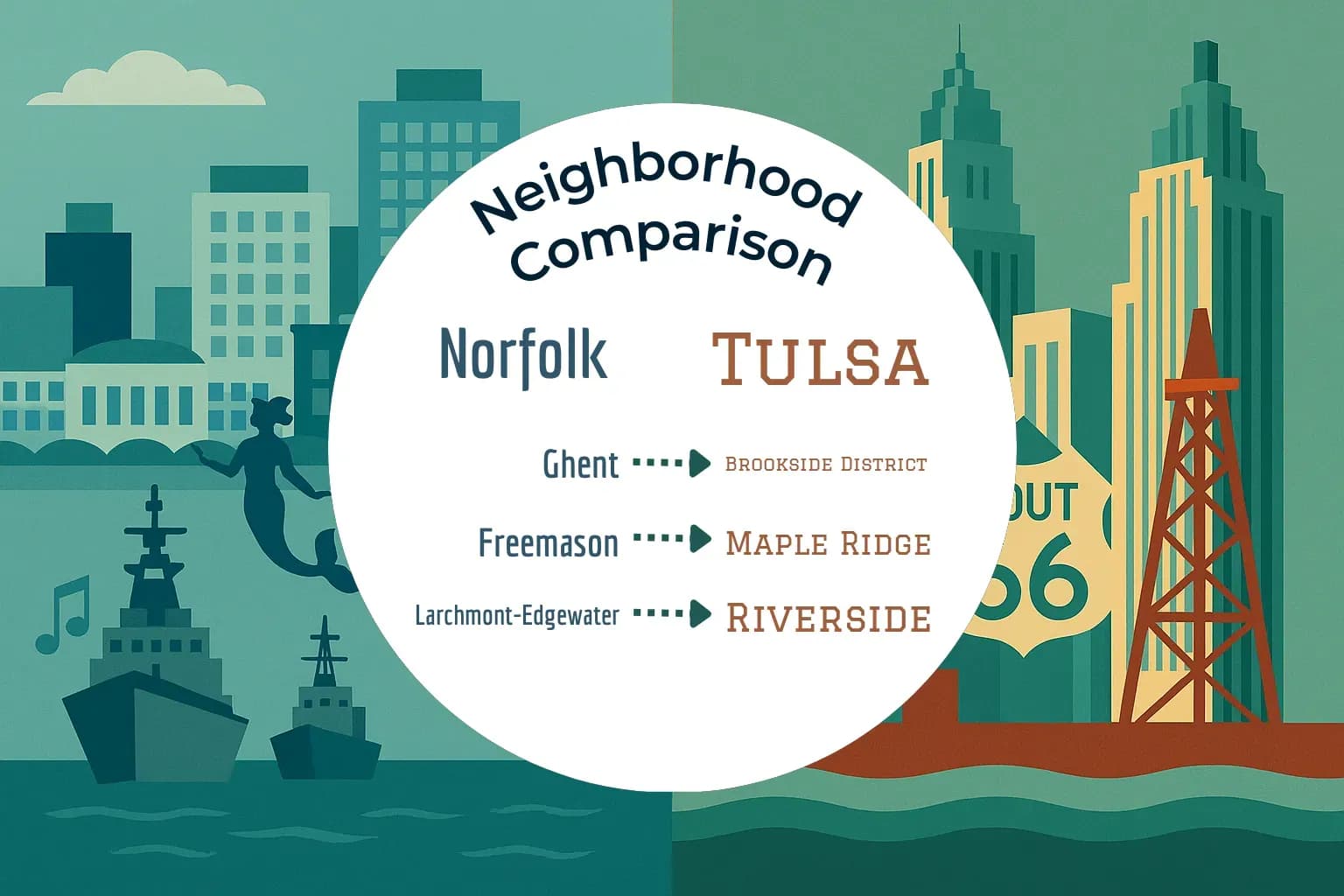 Norfolk vs Tulsa Neighborhood Comparison