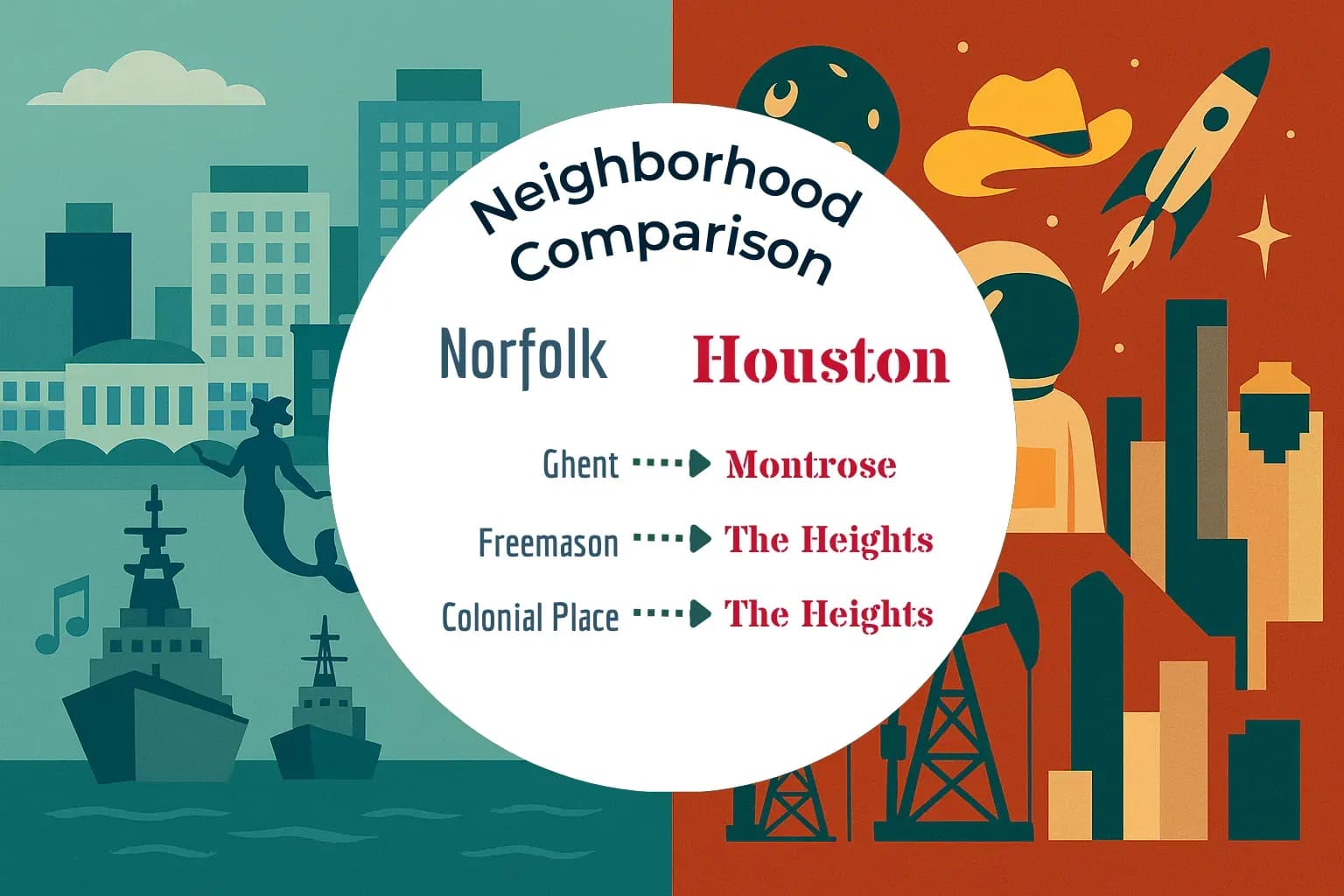 Norfolk vs Houston Neighborhood Comparison