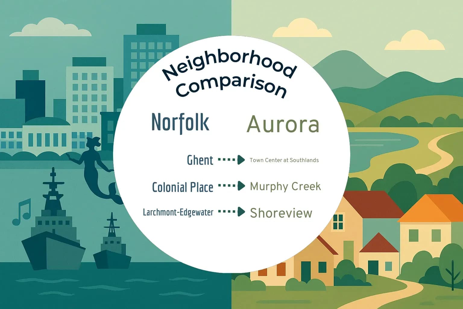 Norfolk vs Aurora Neighborhood Comparison