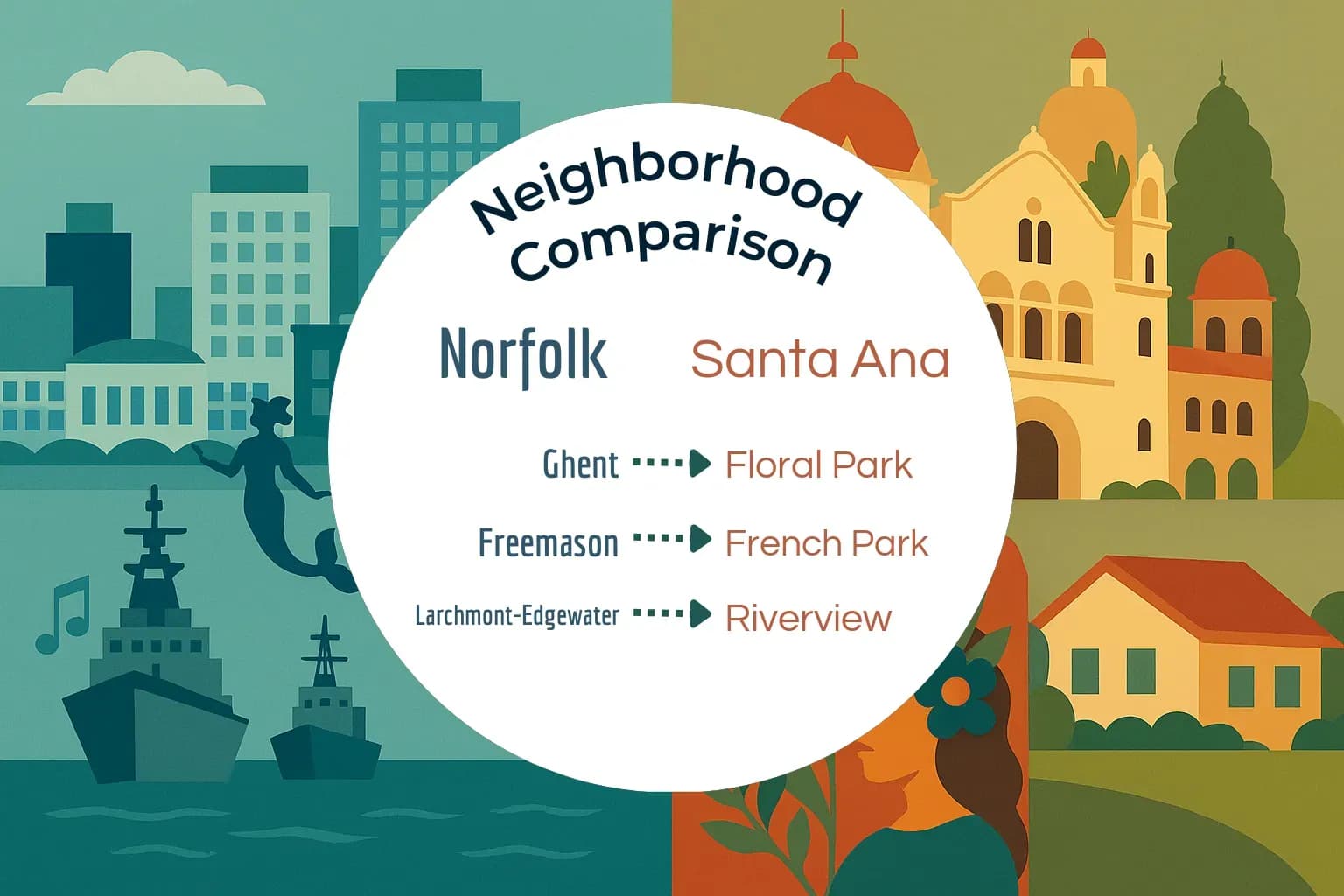 Norfolk vs Santa Ana Neighborhood Comparison