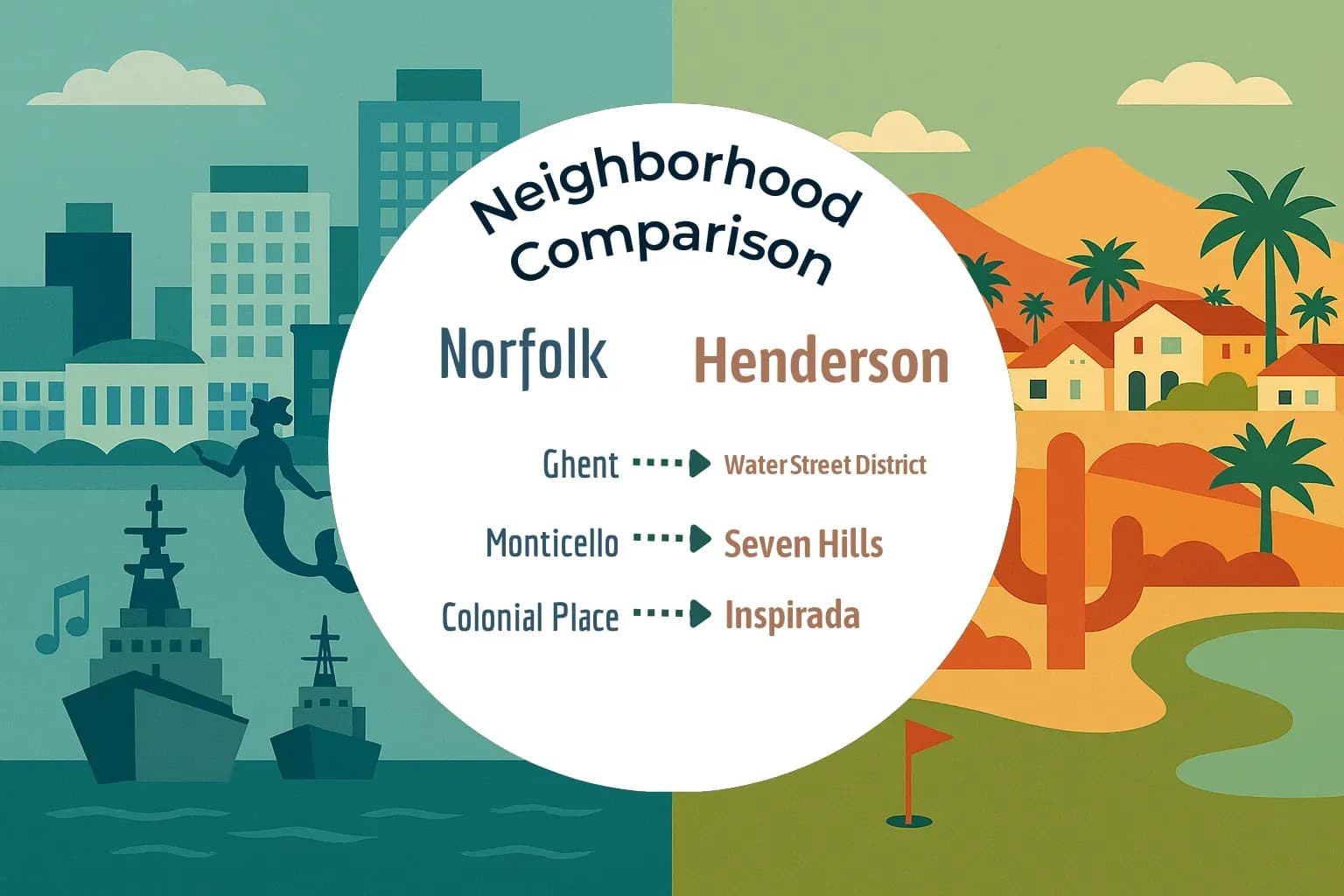 Norfolk vs Henderson Neighborhood Comparison