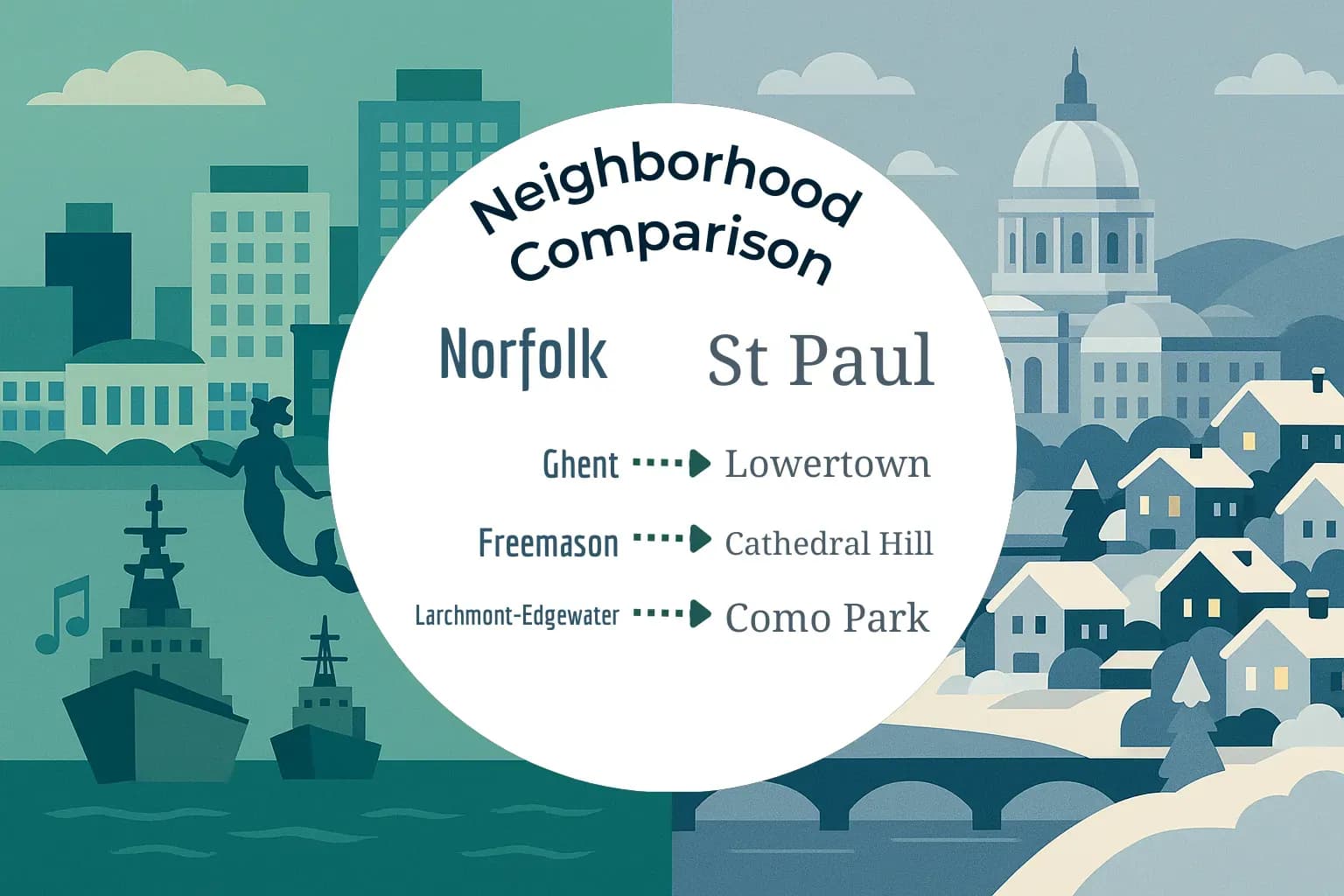 Norfolk vs St. Paul Neighborhood Comparison
