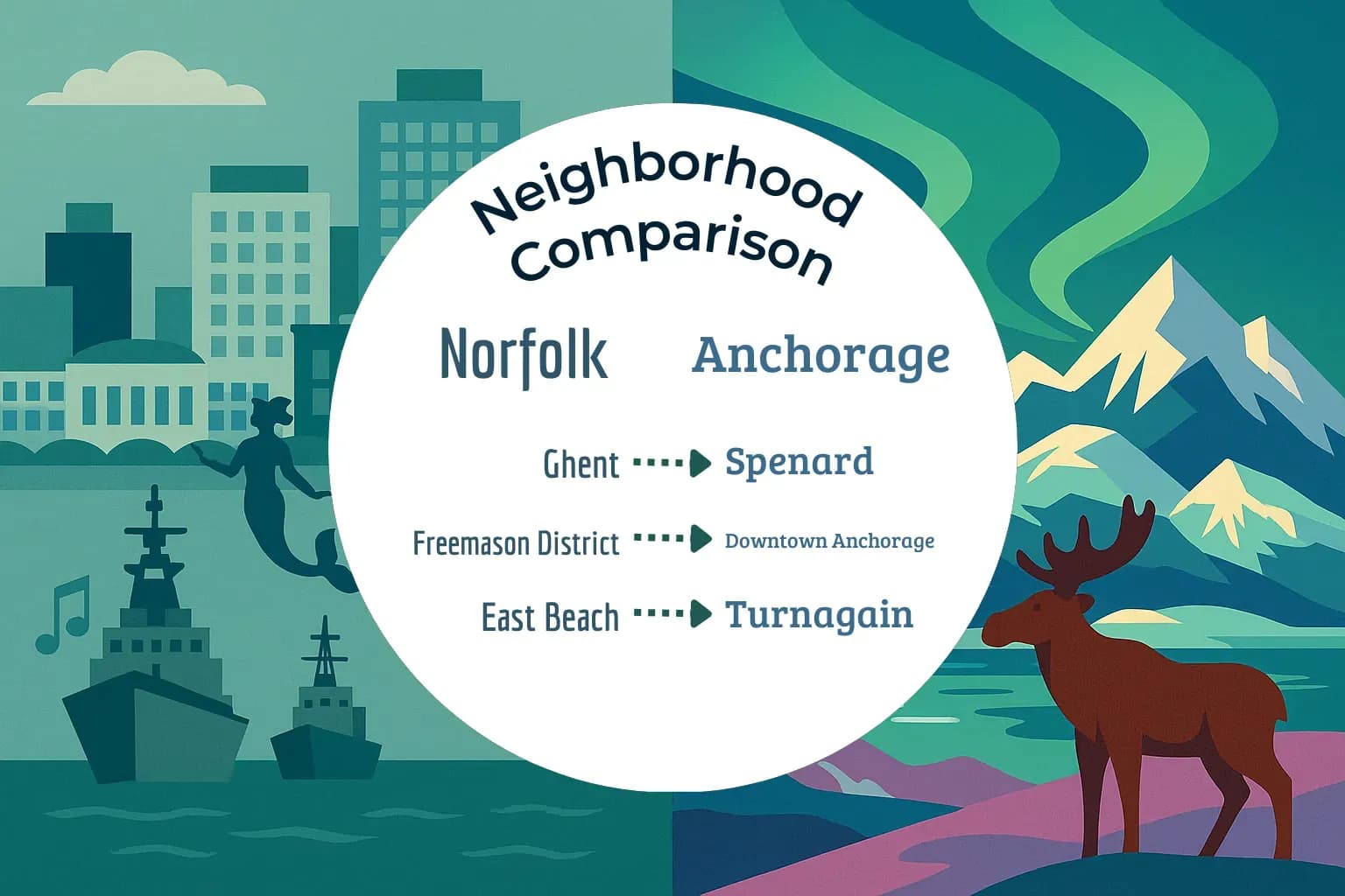 Norfolk vs Anchorage Neighborhood Comparison