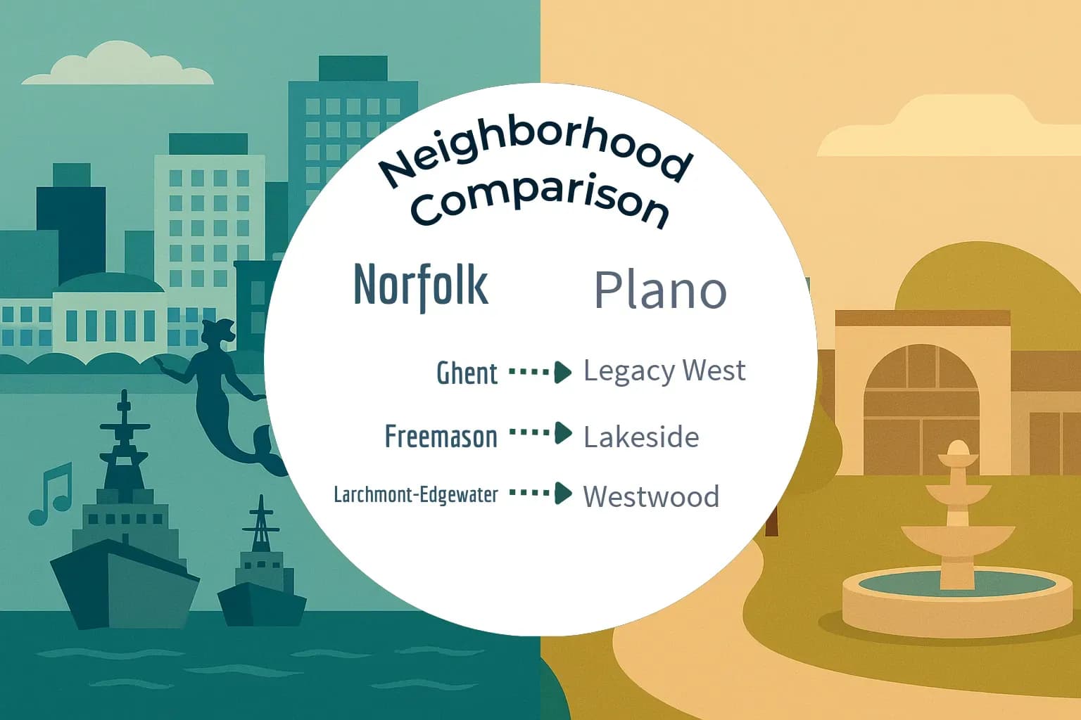 Norfolk vs Plano Neighborhood Comparison