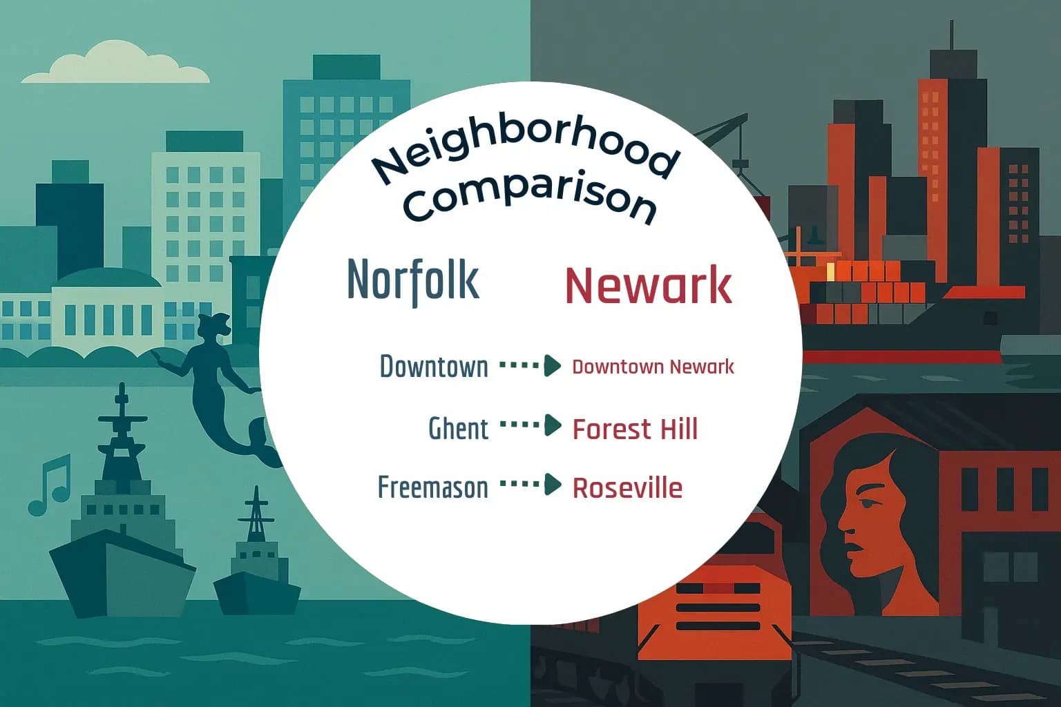 Norfolk vs Newark Neighborhood Comparison