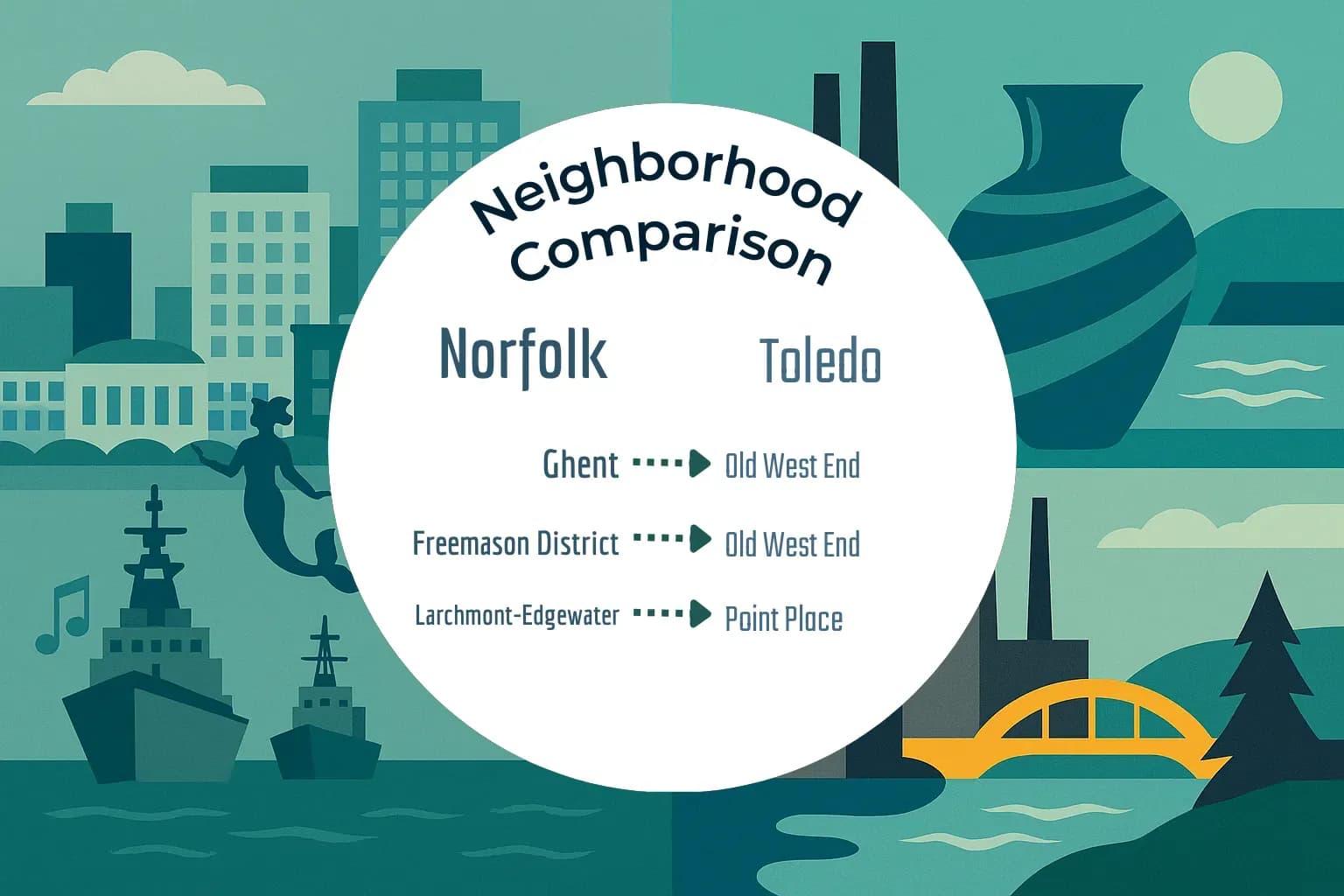 Norfolk vs Toledo Neighborhood Comparison