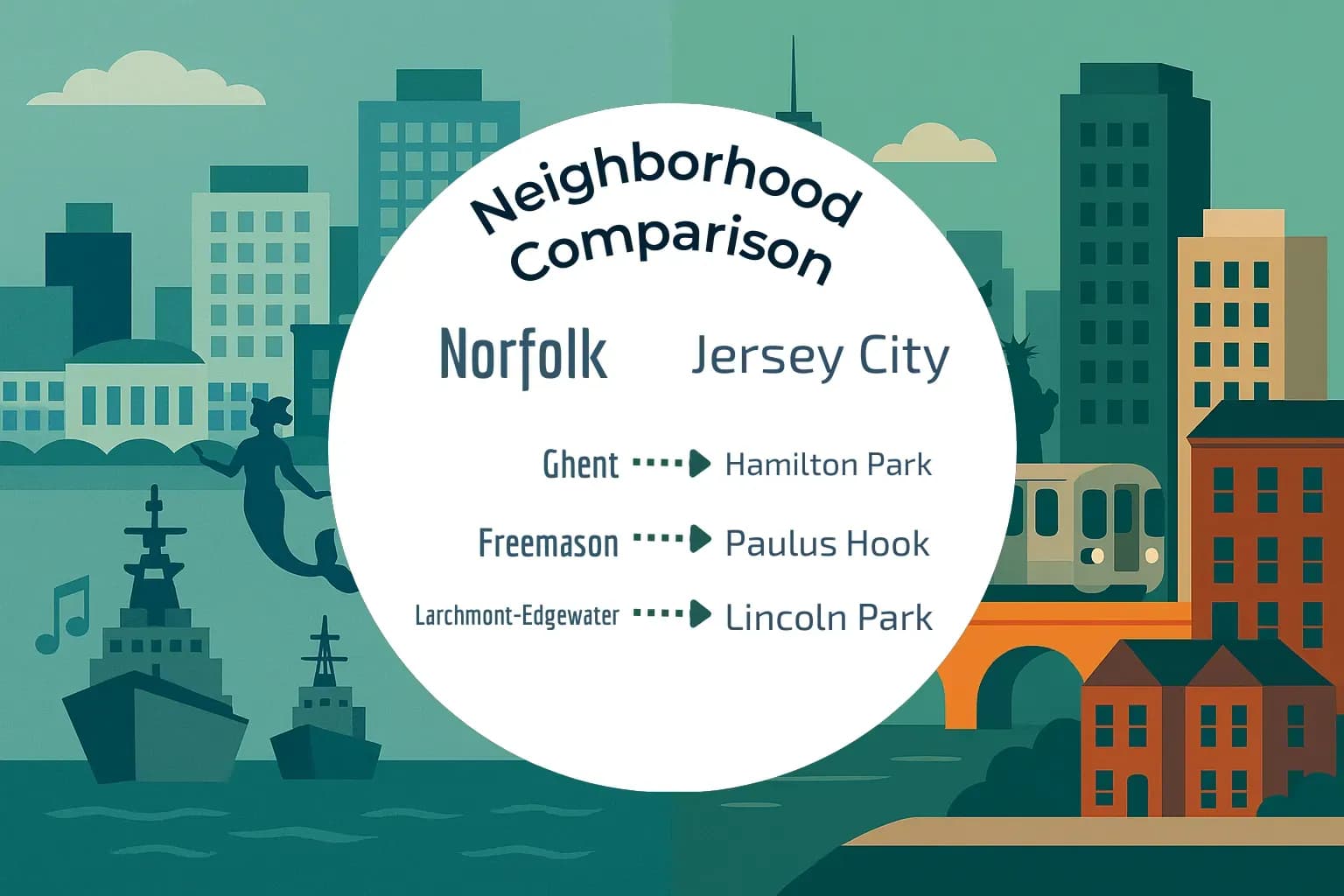 Norfolk vs Jersey City Neighborhood Comparison