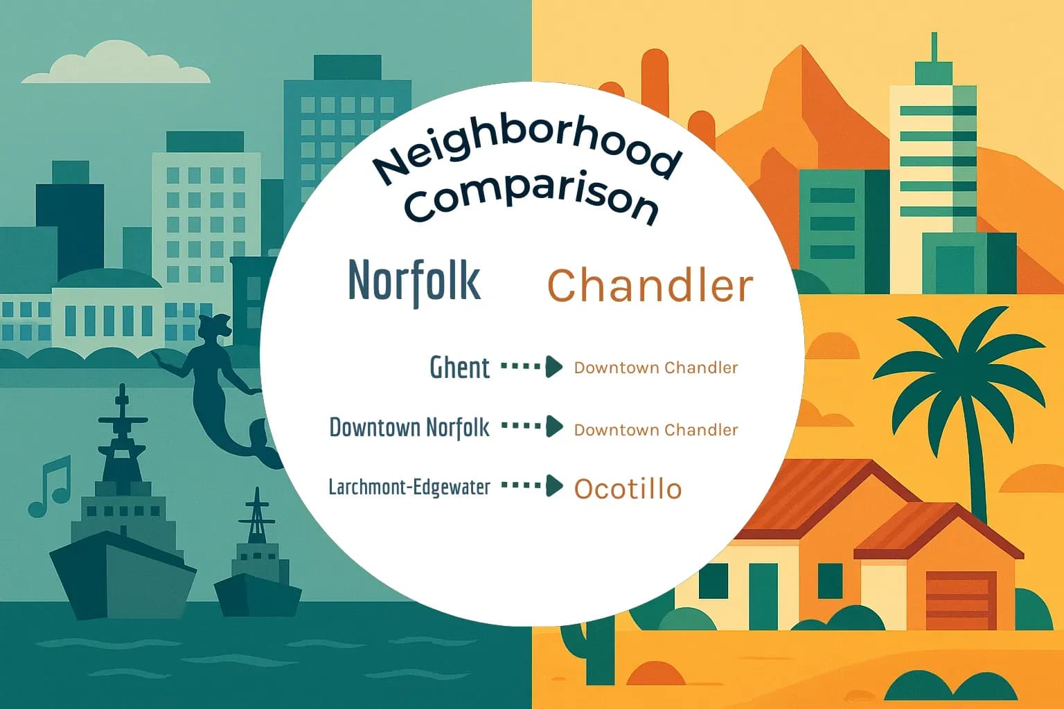 Norfolk vs Chandler Neighborhood Comparison