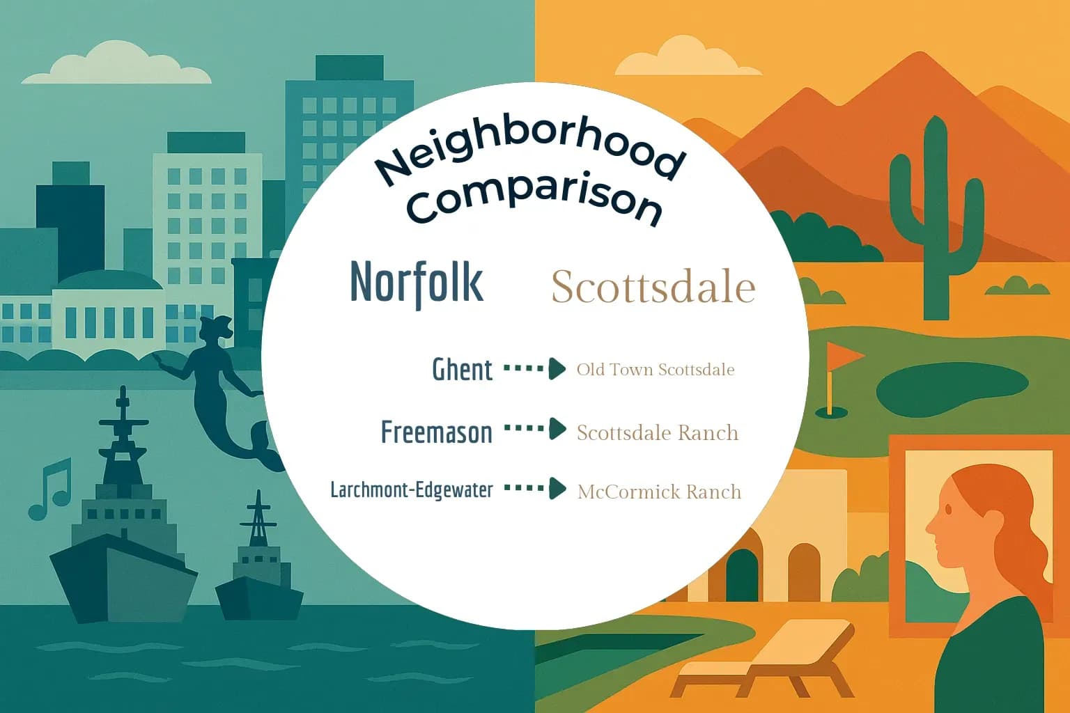 Norfolk vs Scottsdale Neighborhood Comparison