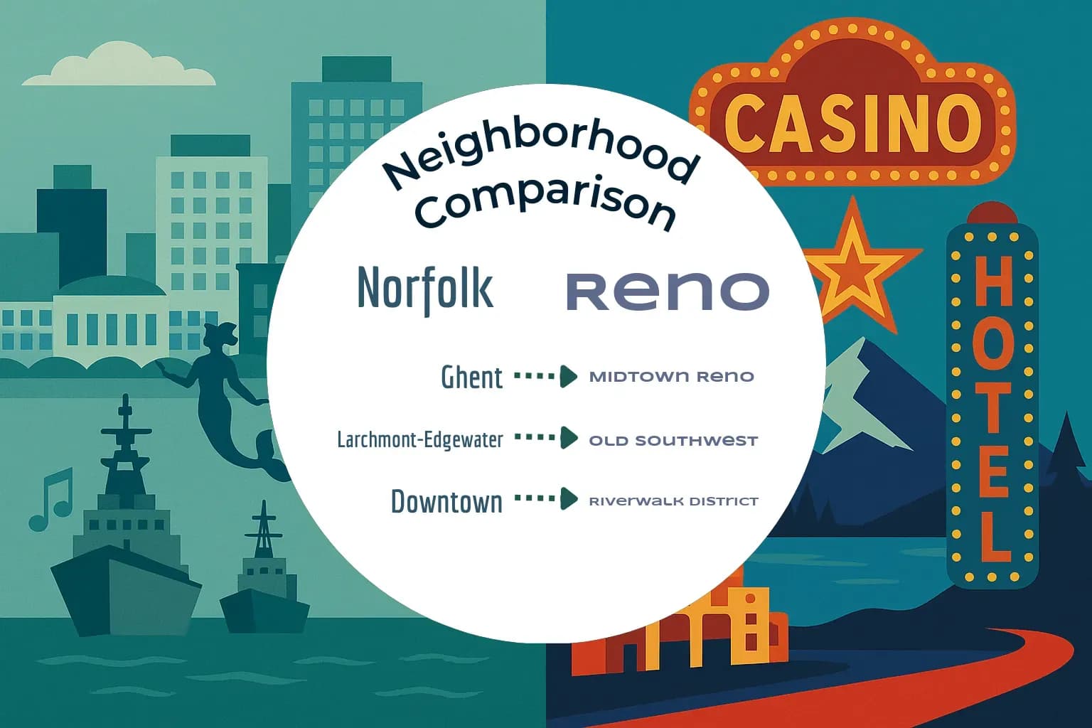Norfolk vs Reno Neighborhood Comparison