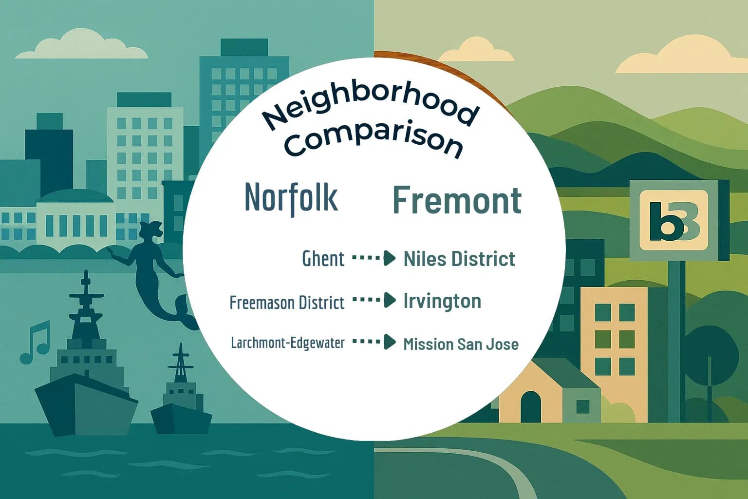 Norfolk vs Fremont Neighborhood Comparison