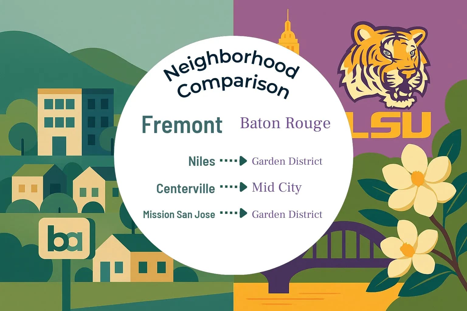 Fremont vs Baton Rouge Neighborhood Comparison