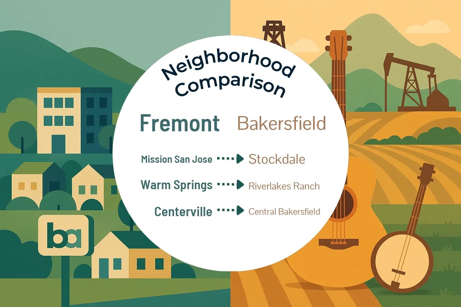 Fremont vs Bakersfield Neighborhood Comparison