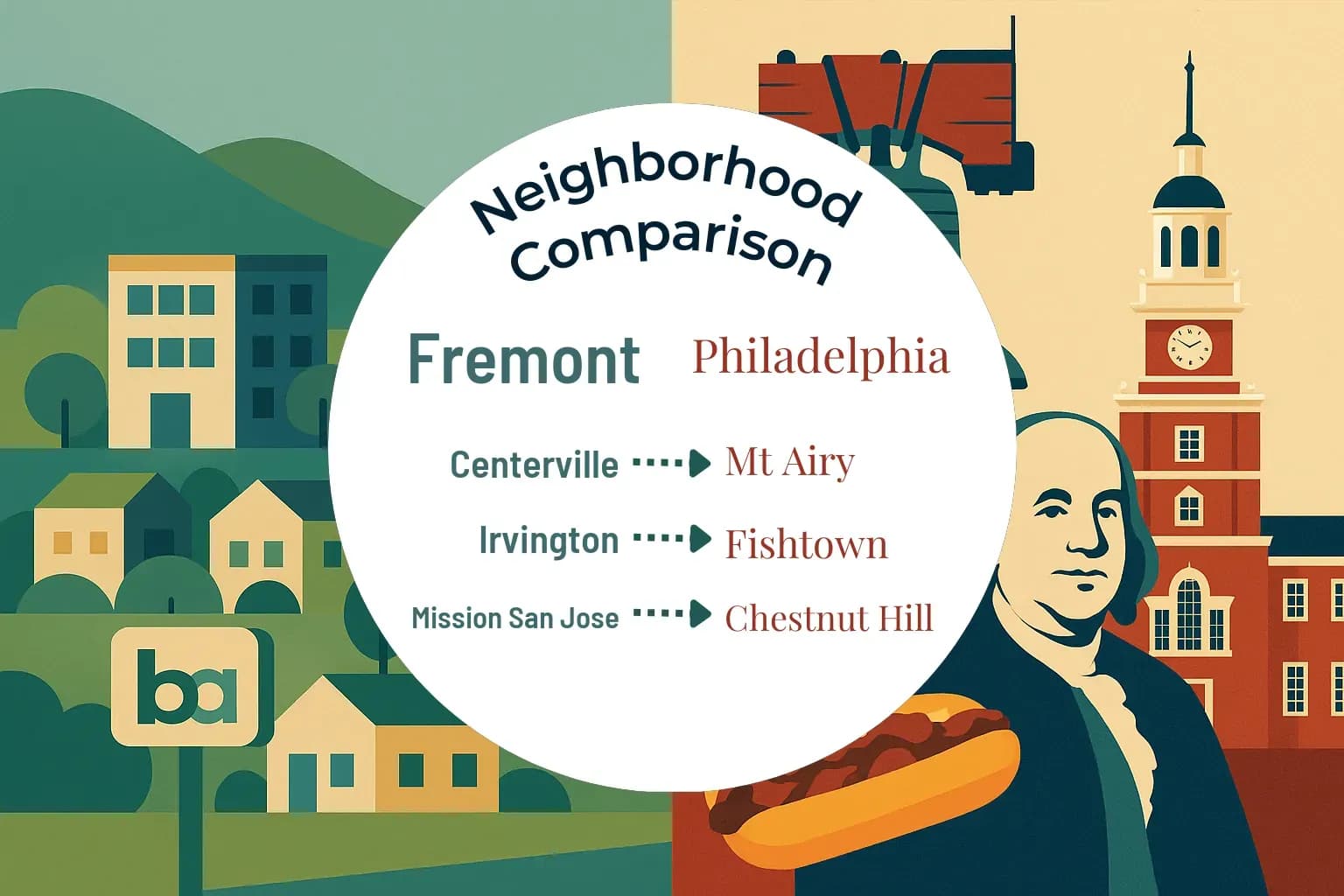 Fremont vs Philadelphia Neighborhood Comparison