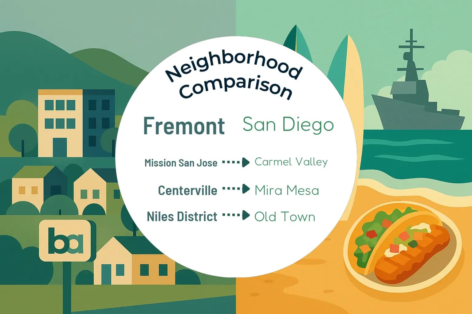 Fremont vs San Diego Neighborhood Comparison