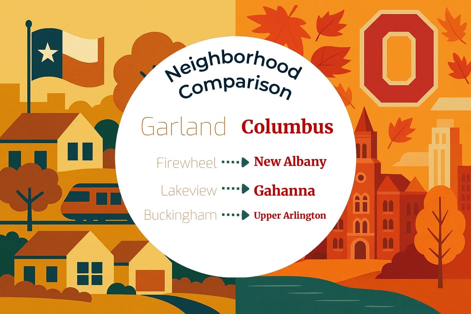 Garland vs Columbus Neighborhood Comparison
